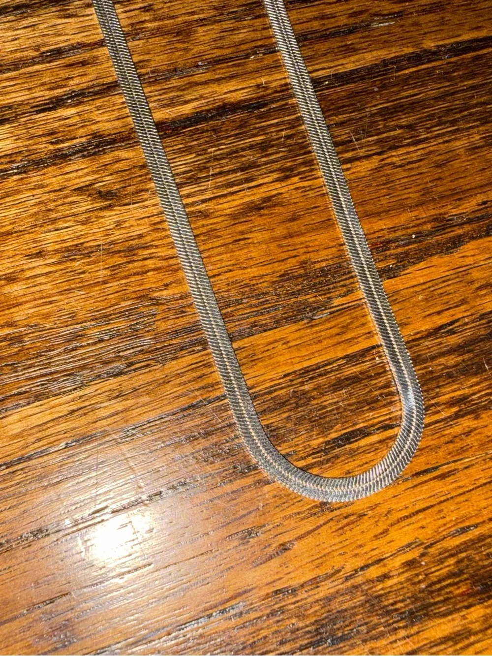 Tom Wood Japan Herringbone Silver Chain Necklace Designer 2021 MSRP $395